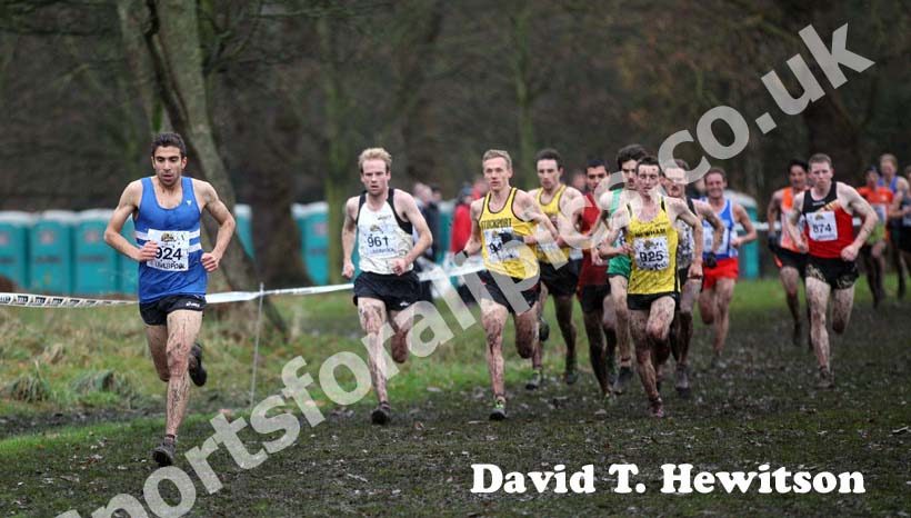 Jonathan Taylor (Morpeth) starts to move away from the rest of the field on his way to winning the 2012 McCain Liverpool Challenge.